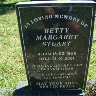 STUART Betty Margaret 1956-2001