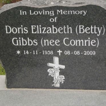 GIBBS Doris Elizabeth nee COMRIE 1938-2009