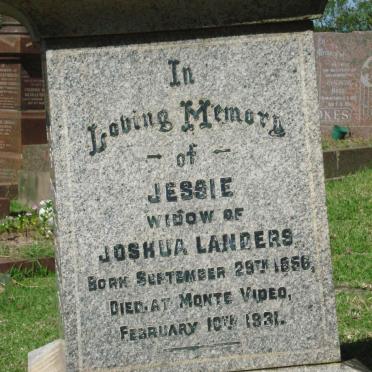 LANDERS Jessie 1856-1931