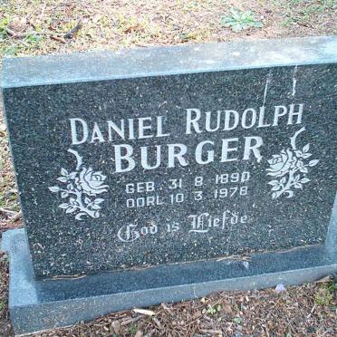 BURGER Daniel Rudolph 1890-1978