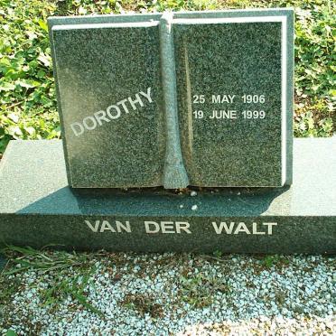 WALT Dorothy, van der 1906-1999