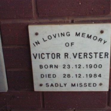 VERSTER Victor R. 1900-1984