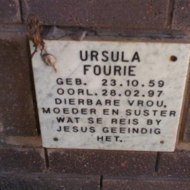 FOURIE Ursula 1959-1997