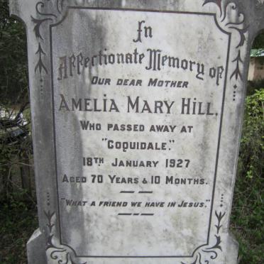 HILL Amelia Mary -1927