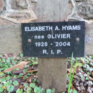 HYAMS Elisabeth A. nee OLIVIER 1928-2004