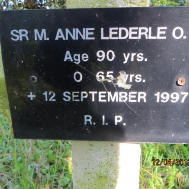 LEDERLE Anne -1997