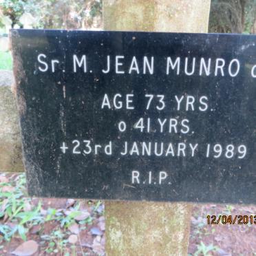 MUNRO Jean -1989