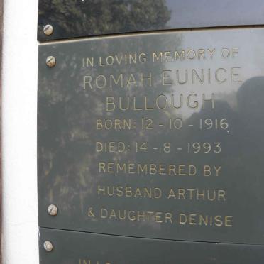 BULLOUGH Romah Eunice 1916-1993