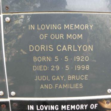 CARLYON Doris 1920-1998