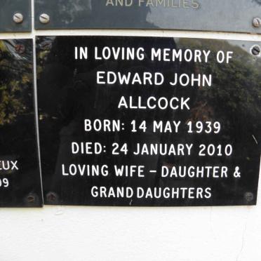 ALLCOCK Edward John 1939-2010