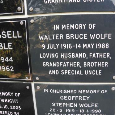 WOLFE Walter Bruce 1916-1988