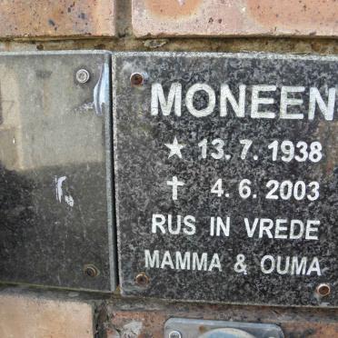 ? Moneen 1938-2003