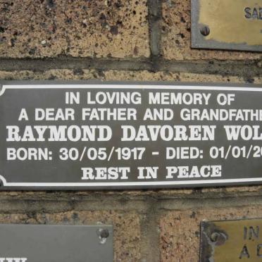 WOLFF Raymond Davoren 1917-2005