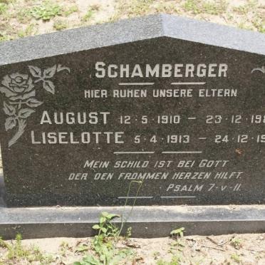 SCHAMBERGER August 1910-1980 &amp; Liselotte1913-1990