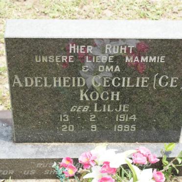 KOCH Adelheid Cecile nee LILJE 1914-1995