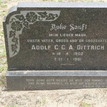 DITTRICH Adolf G.G.A. 1902-1981