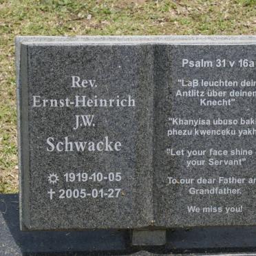 SCHWACKE Ernst-Heinrich J.W. 1919-2005