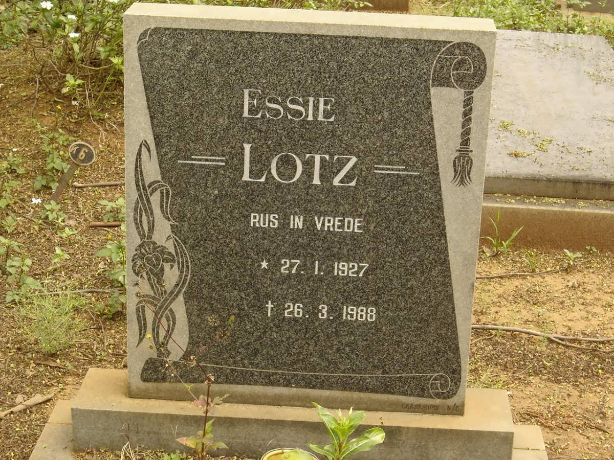 LOTZ Essie 1927-1988