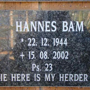 BAM Hannes 1944-2002