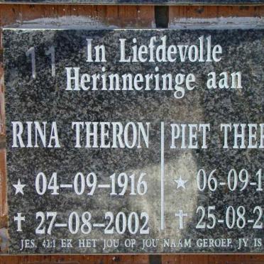 THERON Piet 1920-2003 &amp; Rina 1916-2002