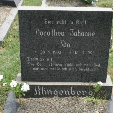 KLINGENBERG Dorothea Johanne Ida 1903-1993