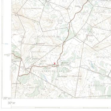 3. Map Elandskraal, Natal