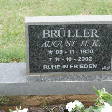 BRULLER August H.K. 1930-2002