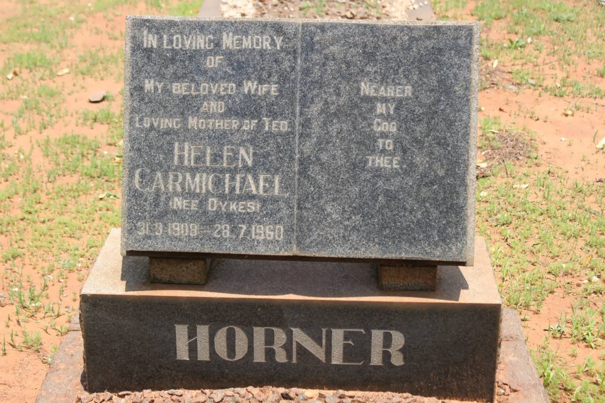 HORNER Helen Carmichael nee DYKES 1908-1960