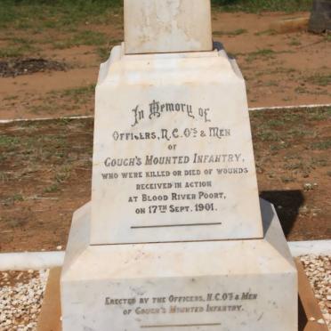 3. Memorial for Gough's Mounted Infantry Officers, N.C.O's &amp; Men