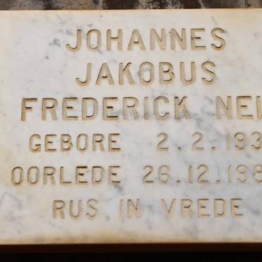 NEL Johannes Jakobus Frederick 1930-1988