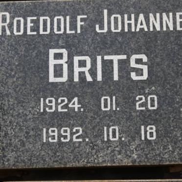 BRITS Roedolf Johannes 1924-1992