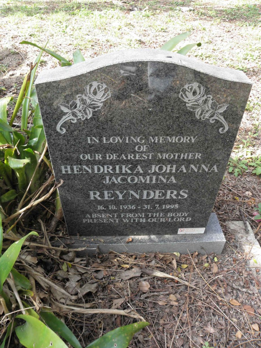 REYNDERS Hendrika Johanna Jacomina 1936-1995