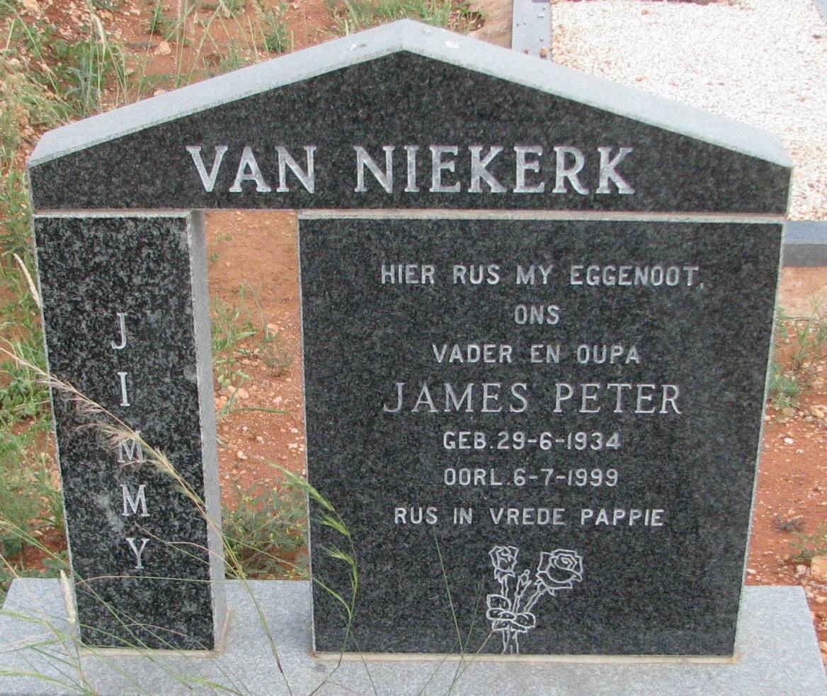 NIEKERK James Peter, van 1934-1999