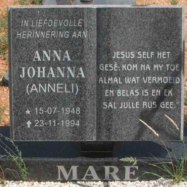MARE Anna Johanna 1948-1994