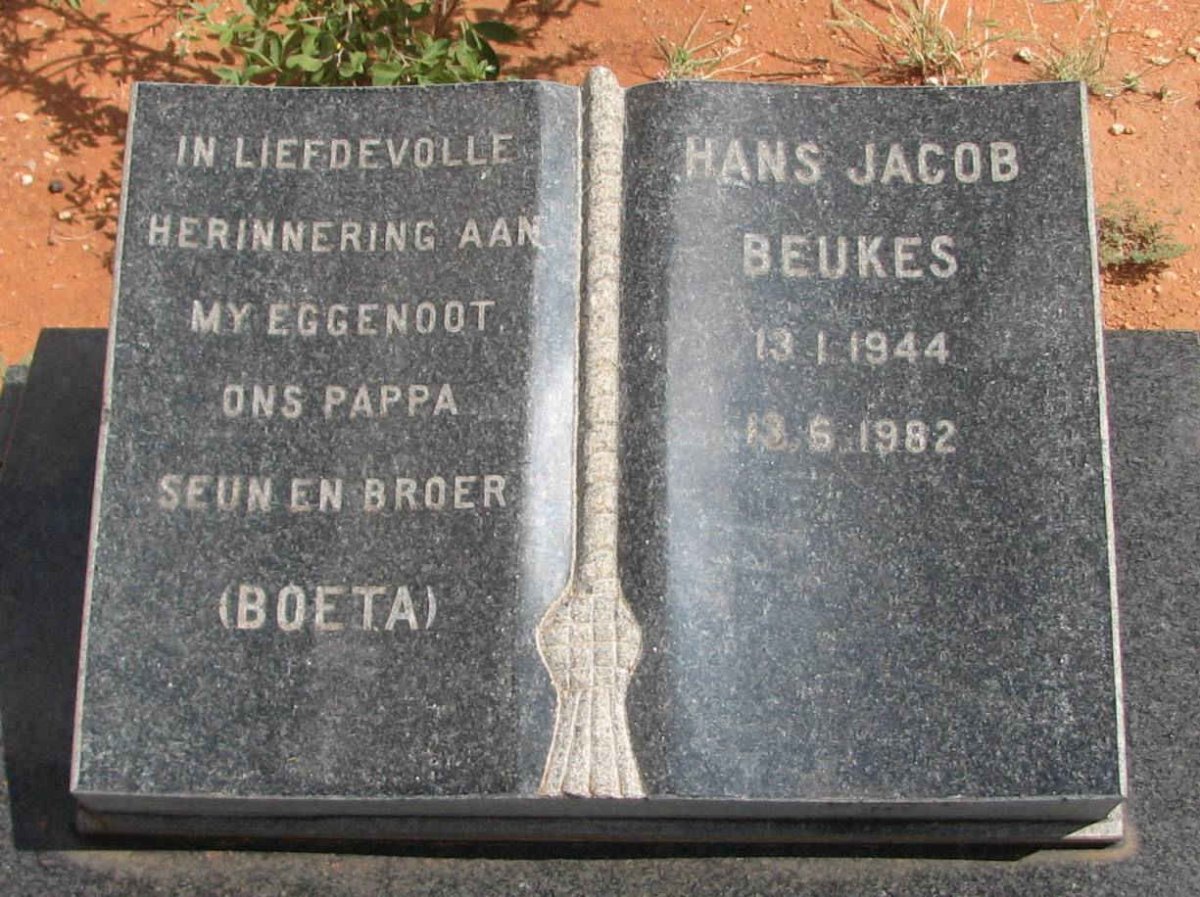 BEUKES Hans Jacob 1944-1982