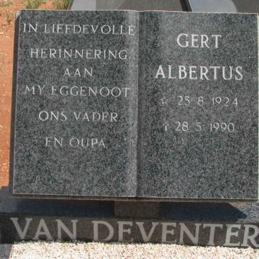 DEVENTER Gert Albertus, van 1924-1990