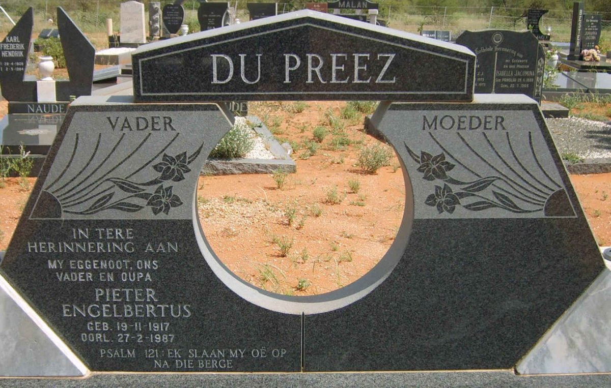 PREEZ Pieter Engelbertus, du 1917-1987