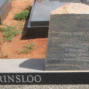 PRINSLOO Ignatius Michael 1909-1981 &amp; Anna Susanna Botes MINNAAR 1909-1994 
