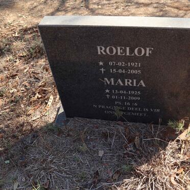 ? Roelof 1921-2005 & Maria 1925-2009