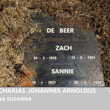 BEER Zacharias Johannes Arnoldos, de 1918-1983 & Anna Susanna 1921-1989