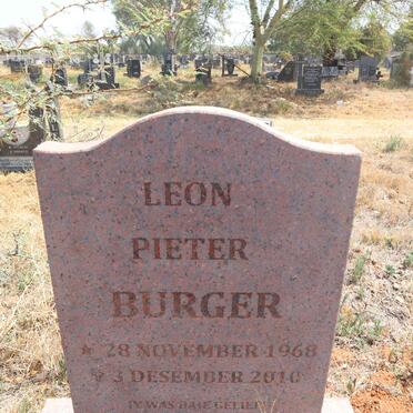 BURGER Leon Pieter 1968-2010