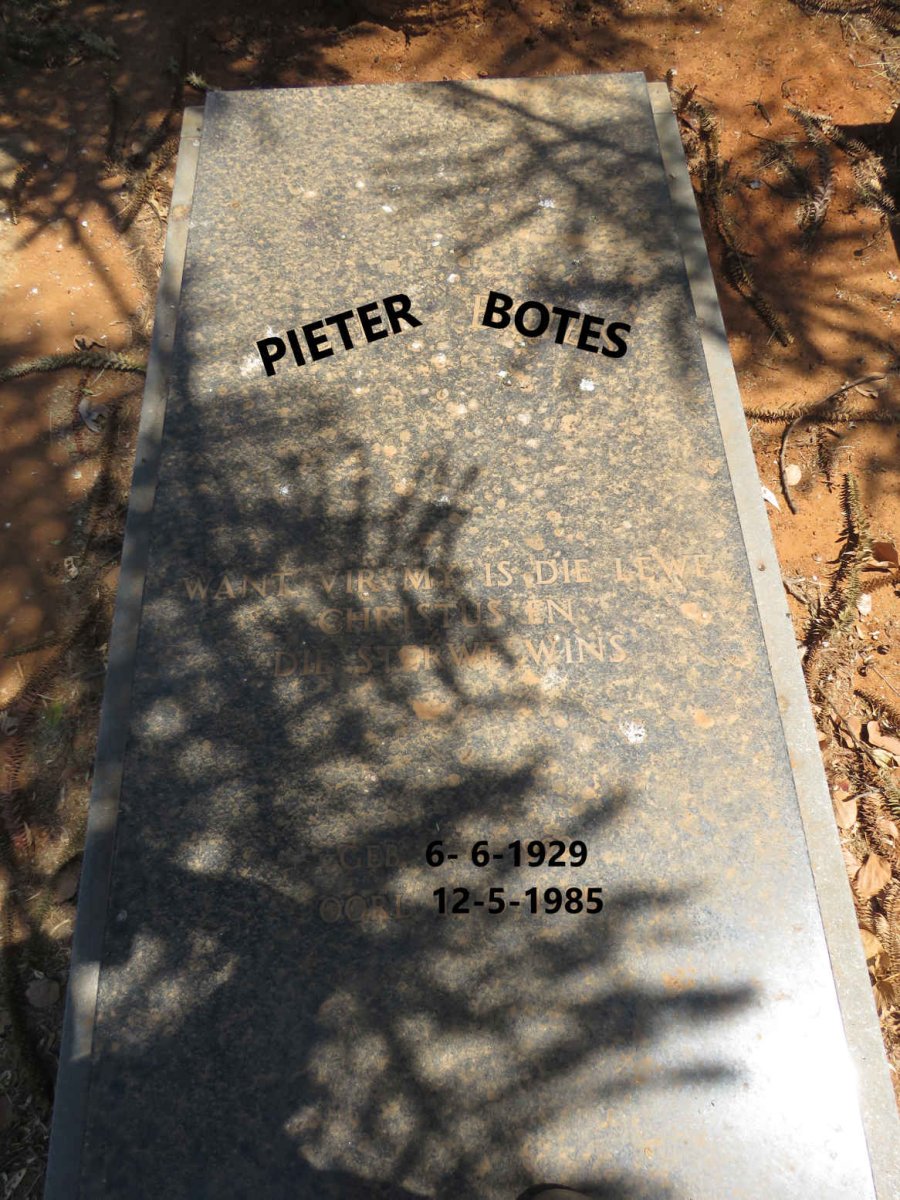 BOTES Pieter 1929-1985