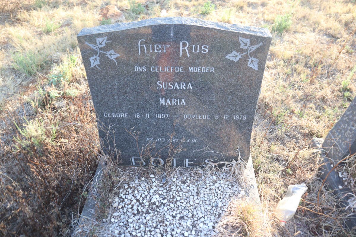 BOTES Susara Maria 1897-1979