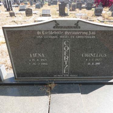COERTZE Cornelius 1923-2003 & Liena 1921-1986