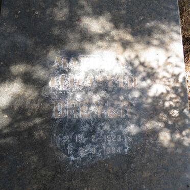 DREYER Matilda Elizabeth 1923-1984