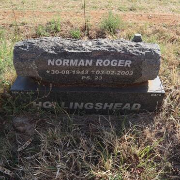HOLLINGSHEAD Norman Roger 1943-2003