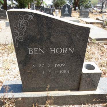 HORN Ben 1909-1984