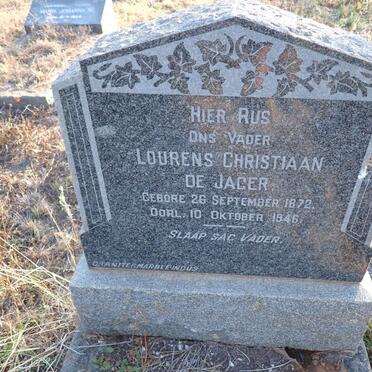 JAGER Lourens Christiaan, de 1872-1946
