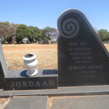 JORDAAN Johan Adam 1939-1992