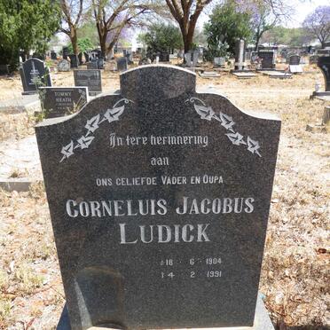 LUDICK Corneluis Jacobus 1904-1991